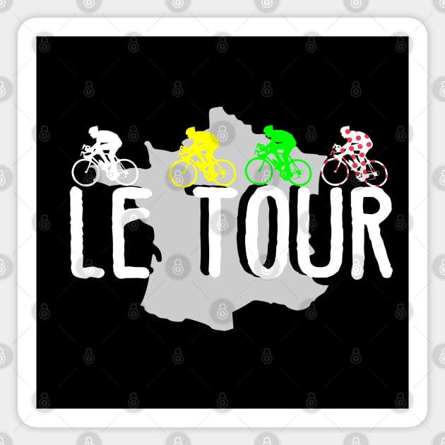 Equipo de  Ciclismo de Francia / le tour Sticker by vintagejoa